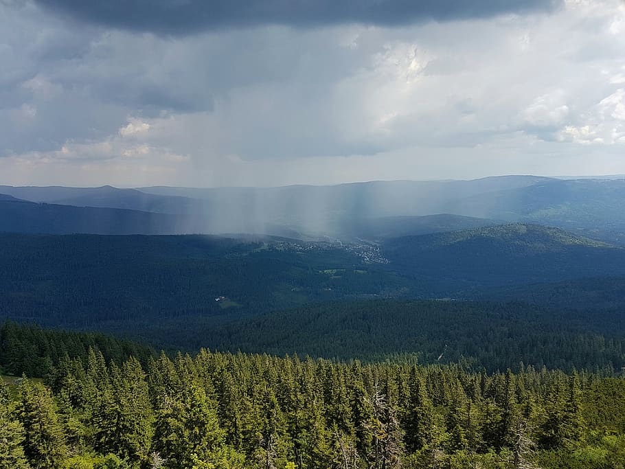 rain, landscape, nature, mountains, beauty in nature, cloud - sky HD wallpaper