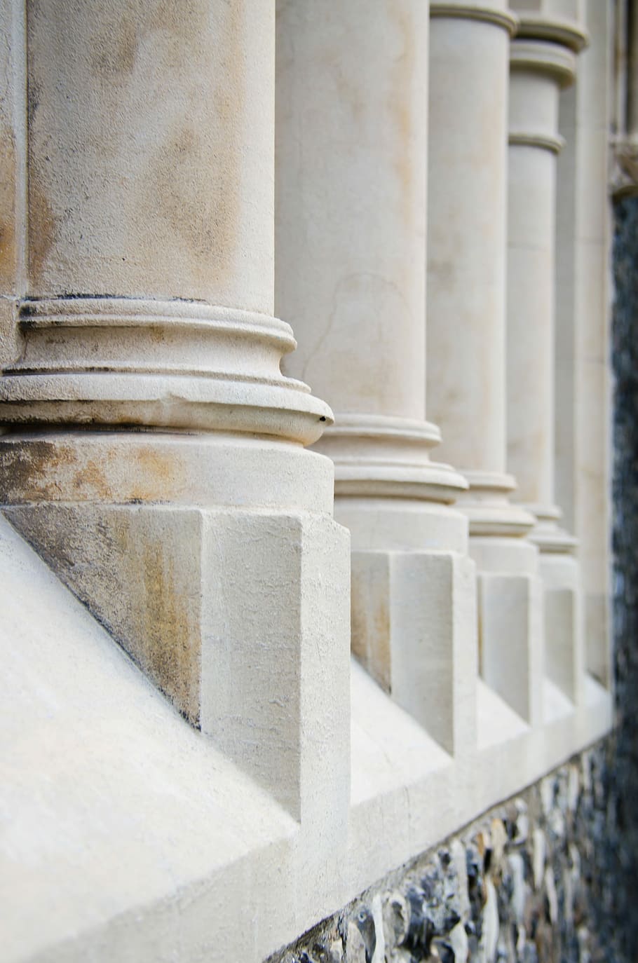 Pillars, White, Building, Columns, Stone, architecture, old, HD wallpaper