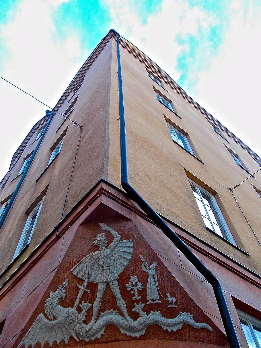 facade, structure, björngårdsgatan, södermalm, stockholm HD wallpaper