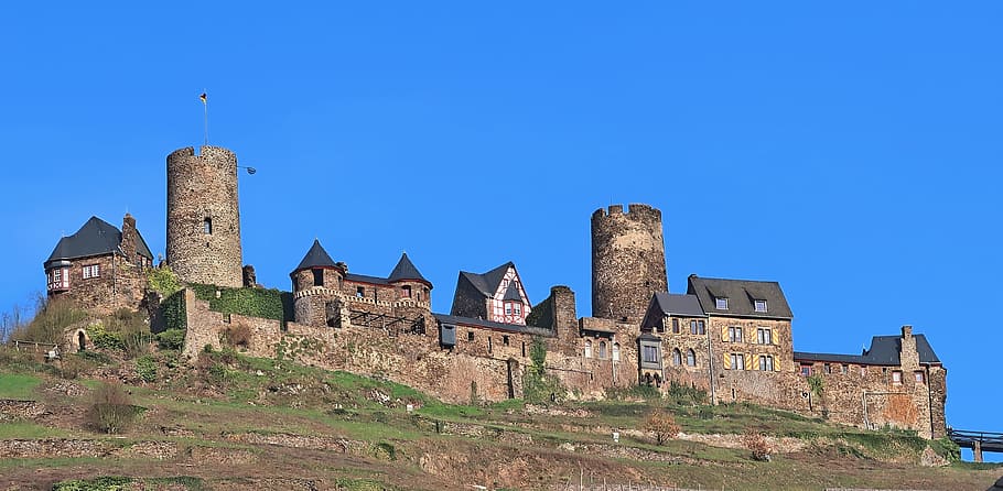 architecture, old, tower, sky, wall, building, stone, fortress