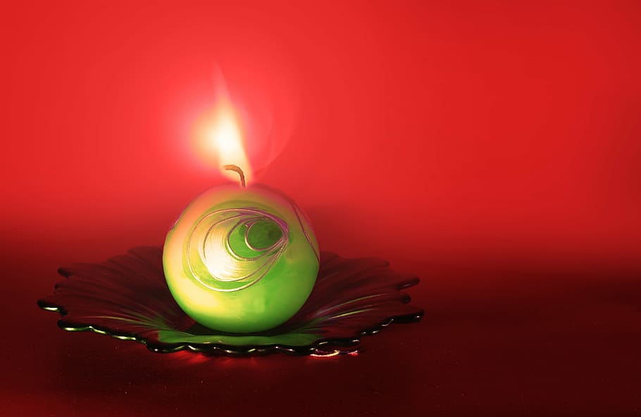 light, birthday, red, green, happy, candles, burn, colorful HD wallpaper