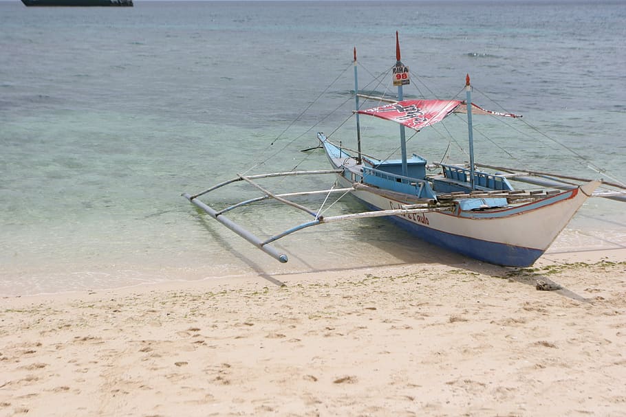 Boracay Beach, Sea, Sunset, whet is the only boat, republic of the philippines HD wallpaper
