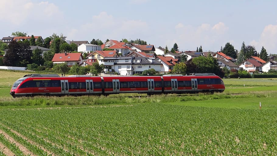 Sontheim, Vt, Brenz Railway, Kbs, vt 644, kbs 757, train, agriculture, HD wallpaper