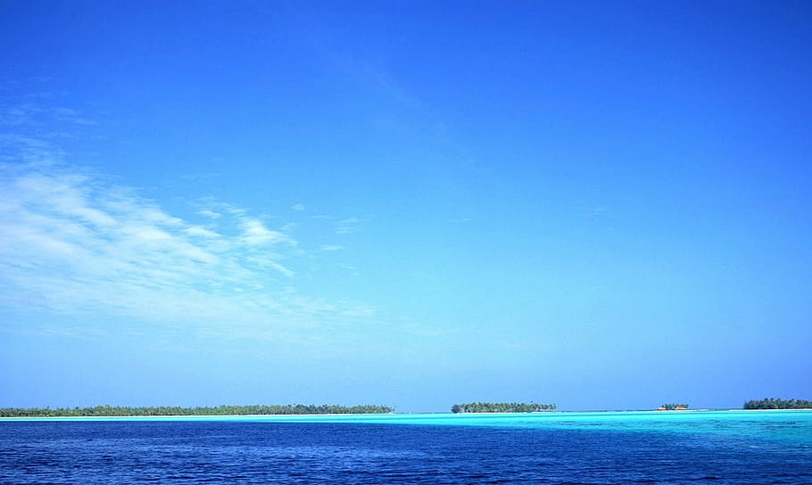 Clouds, Blue Sky, water, scenics, sea, outdoors, scenics - nature HD wallpaper