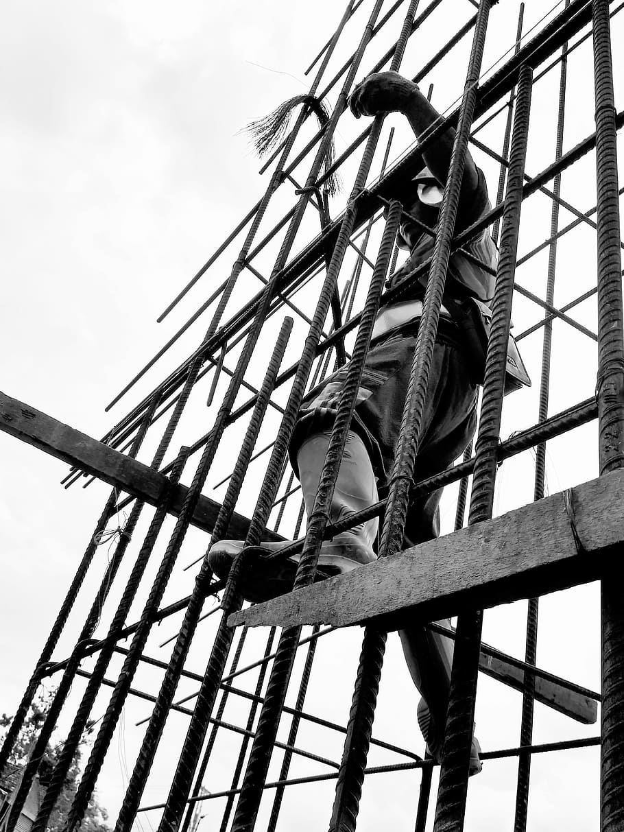 Construction, Worker, Concrete, labor, task, build, development, HD wallpaper