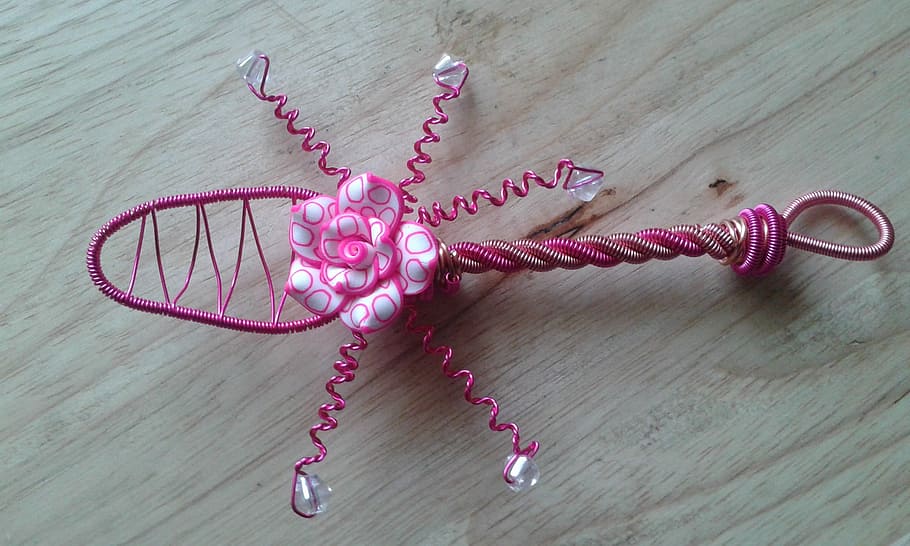 Spoon, Wire, Flower, Handmade, Handwoven, metal, indoors, jewelry HD wallpaper