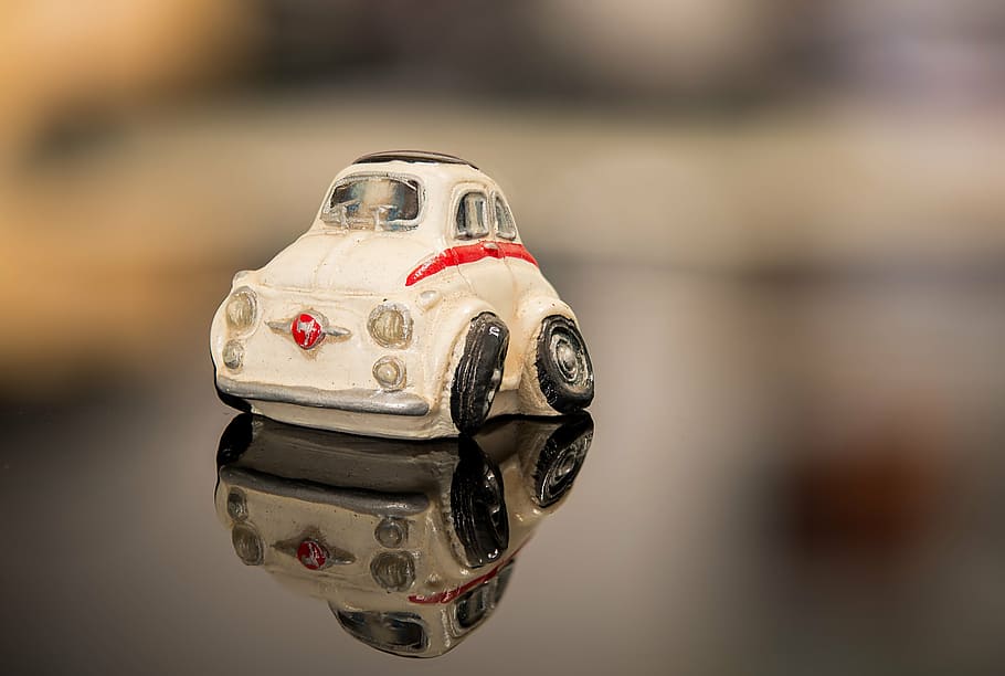 car, miniature, toy, reflection, plastic car, miniature détourée HD wallpaper