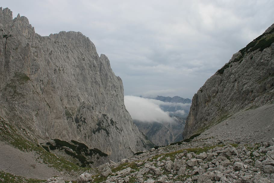 wilderkaiser, stone gutter, mountains, alpine, kaiser mountains HD wallpaper