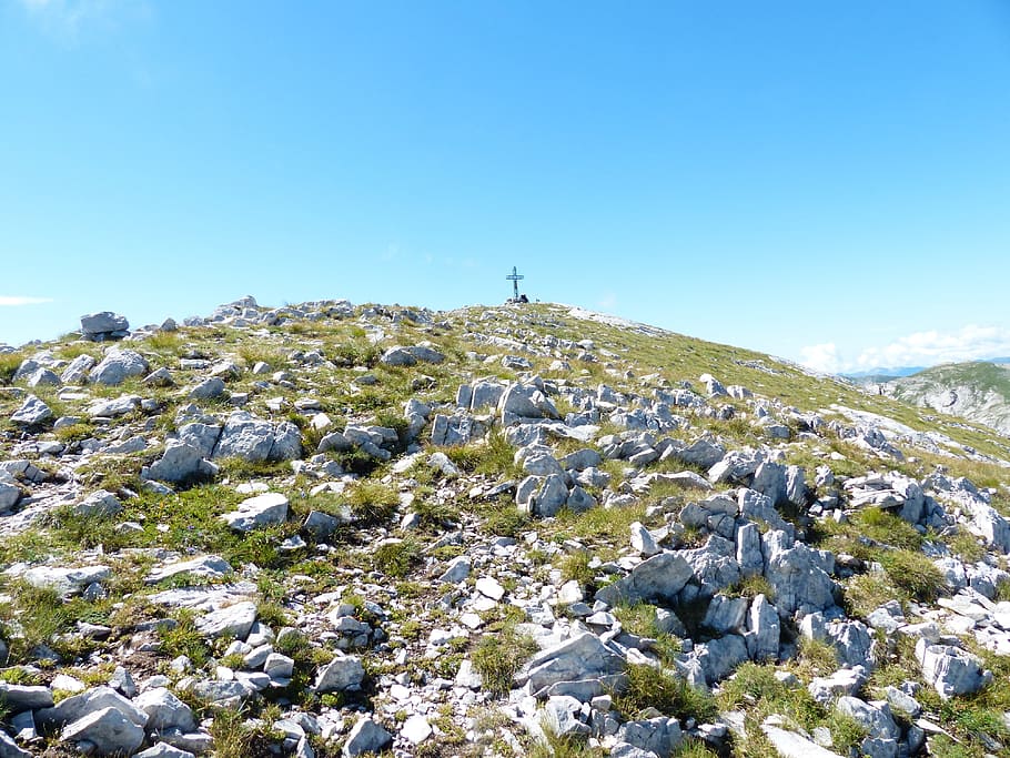 Summit Cross, Cima Della Saline, mountain, viewpoint, alpine HD wallpaper