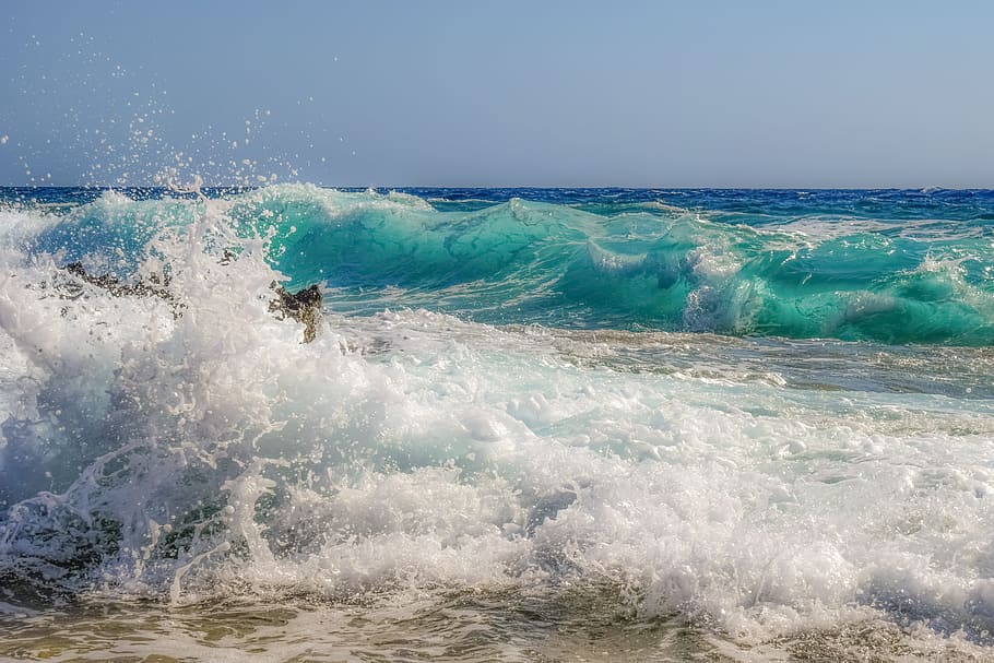 seashore, splash, water, liquid, drops, water drops, nature HD wallpaper