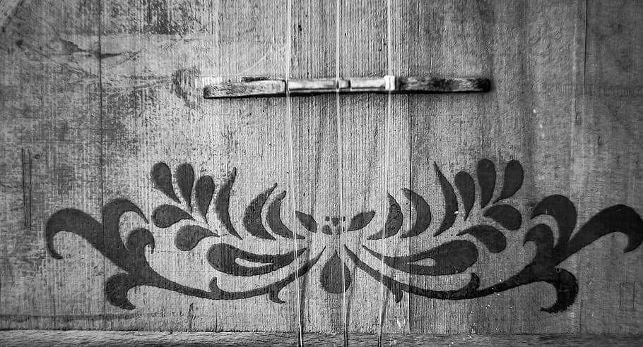 monochrome, bw, balalaika, black and white, music, strings, HD wallpaper