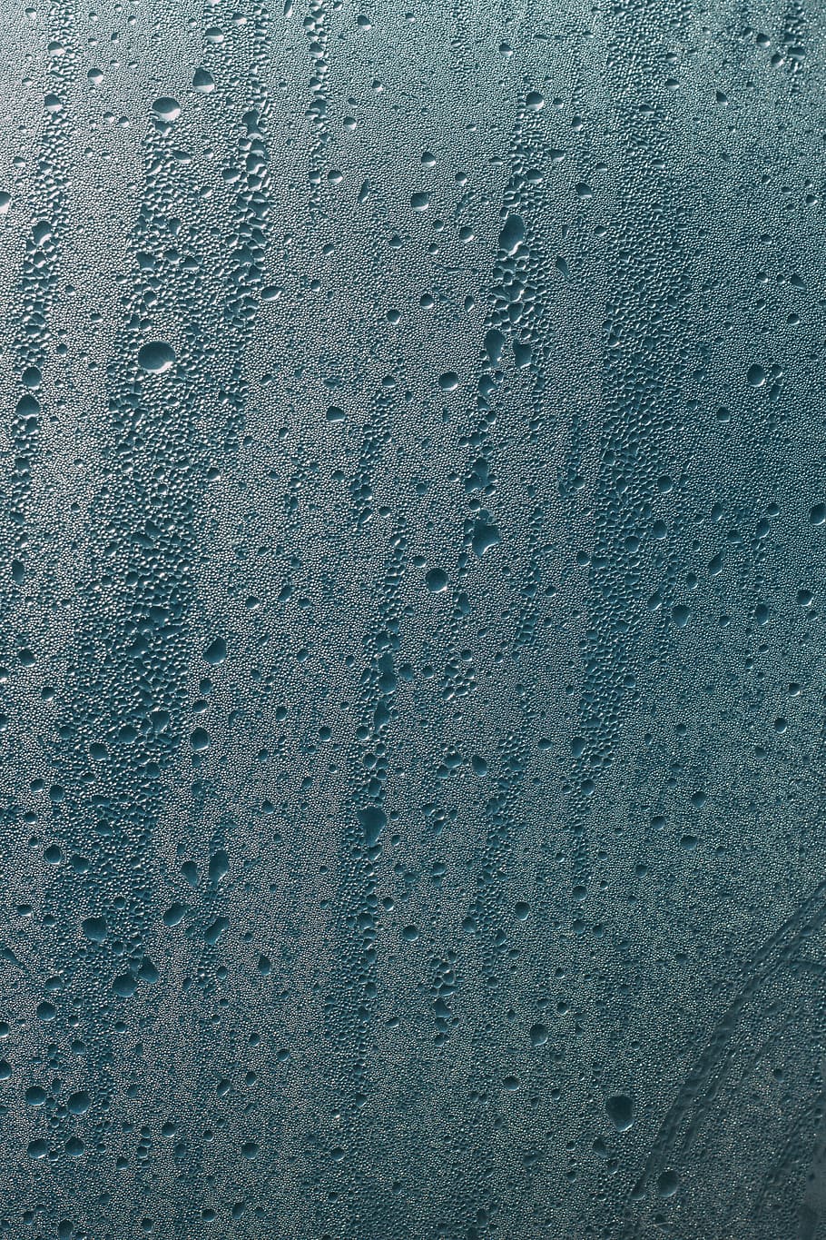 water dew on glass, gray concrete pavement in closeup shot, drip HD wallpaper