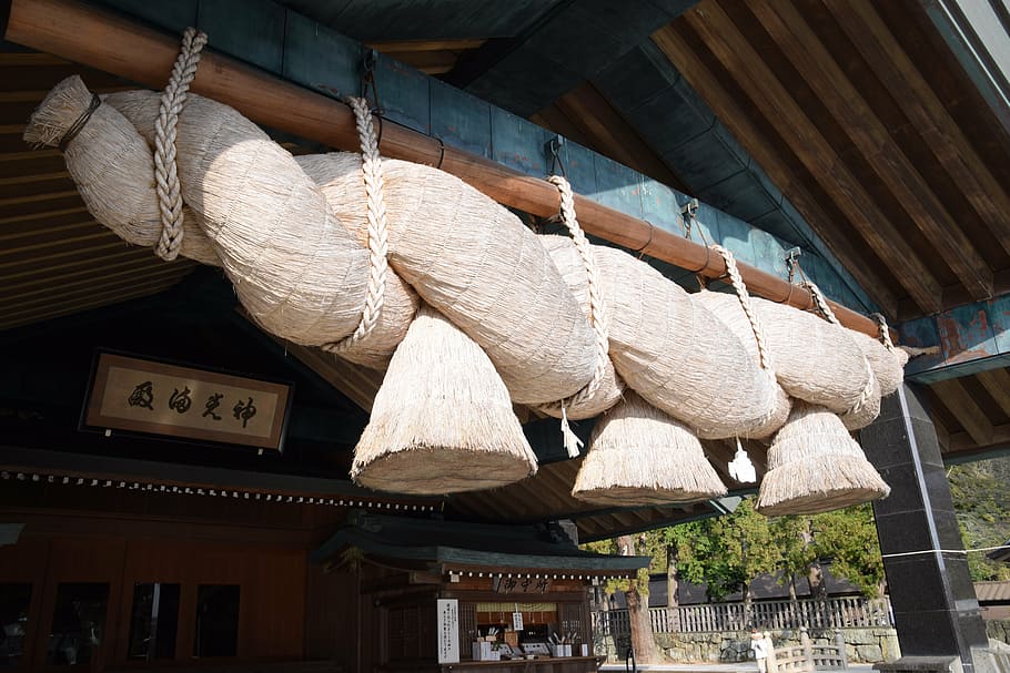 tie, knot, temple, rope, united, izumo-taisha, cultures, asia HD wallpaper