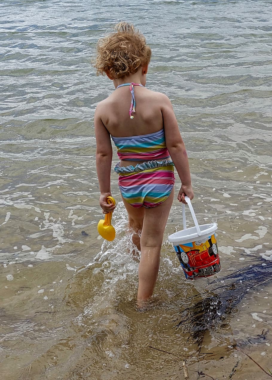 Child, Beach, Sand, Sand, Beach, Fun, Girl, beach fun, happiness HD wallpaper