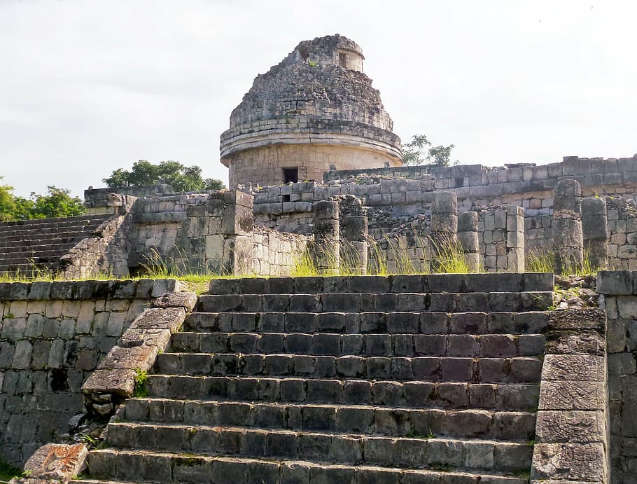 yucatan, chichen itza, planetarium, architecture, built structure, HD wallpaper