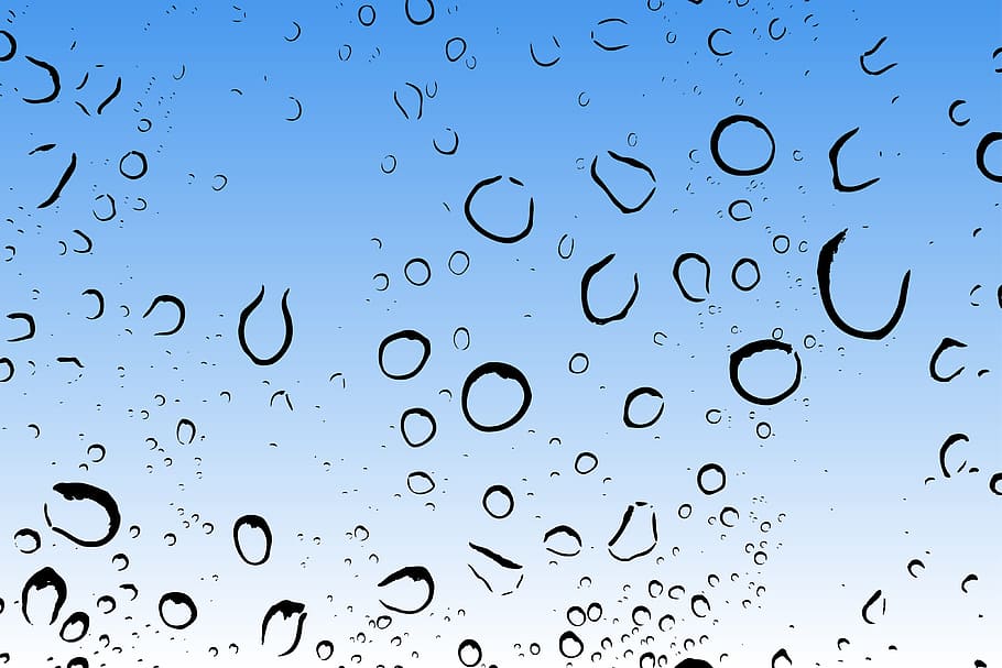 water dews on clear glass mirror, Drip, Raindrop, Wet, Weather HD wallpaper