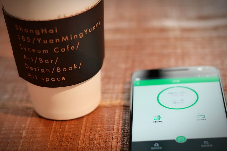 coffee, leisure, mobile, technology, communication, food and drink HD wallpaper