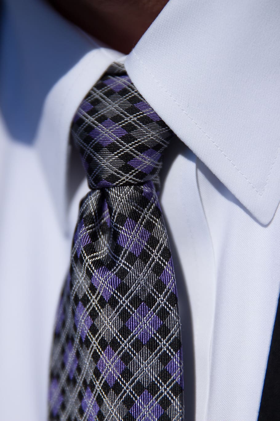close-up photography of multicolored argyle necktie, suit, business, HD wallpaper
