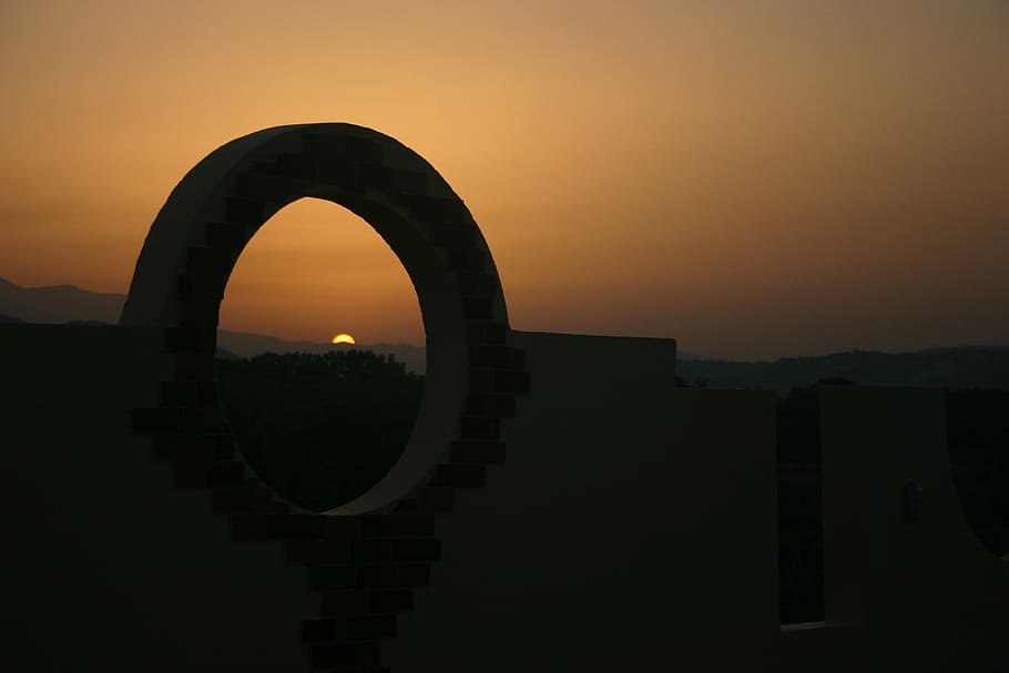 greece, sunset, crete, summer, sky, architecture, built structure HD wallpaper