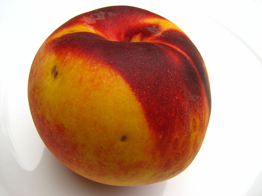 peach, fruit, yellow, red, juicy, ripe, delicious, sweet, fruits HD wallpaper