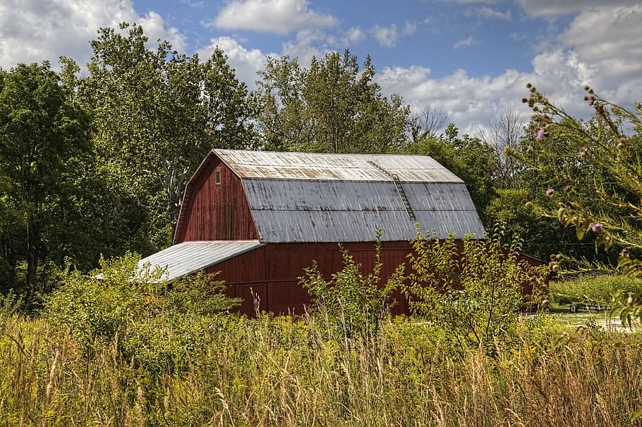 barn, rustic, barns, ohio, digital art, rural, scenic, country HD wallpaper