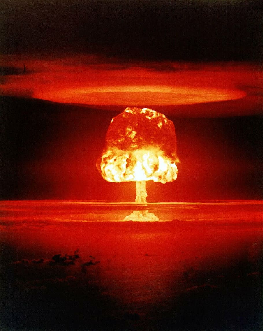 photo of bomb exploding, atomic bomb, mushroom cloud, explosion, HD wallpaper