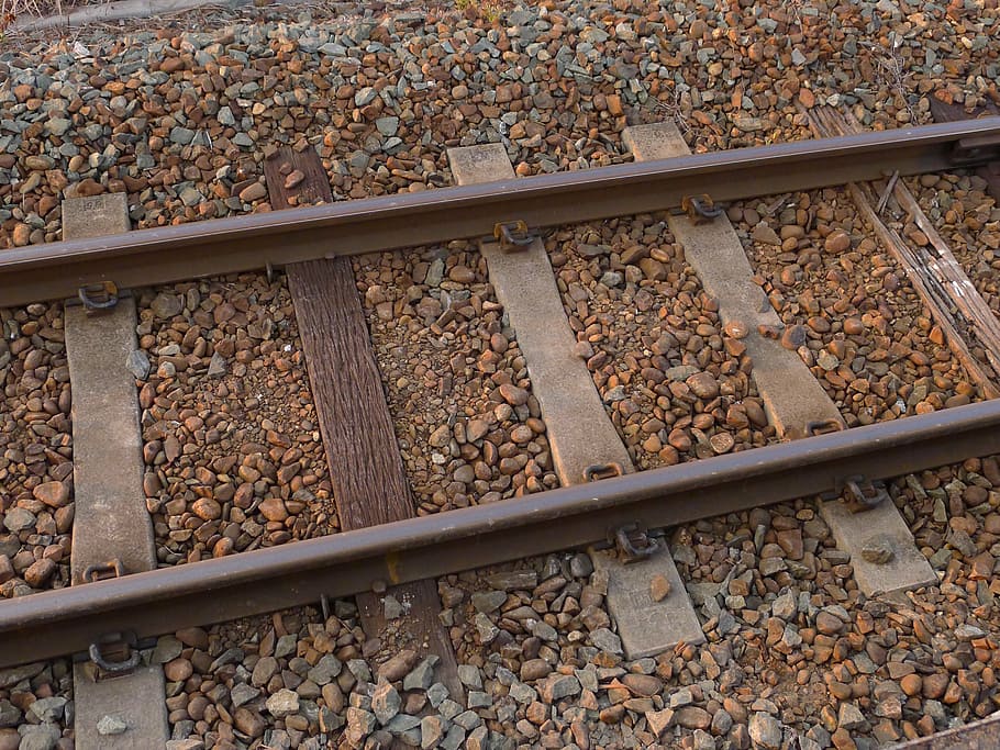 track, train, rail, railroad track, solid, rail transportation HD wallpaper