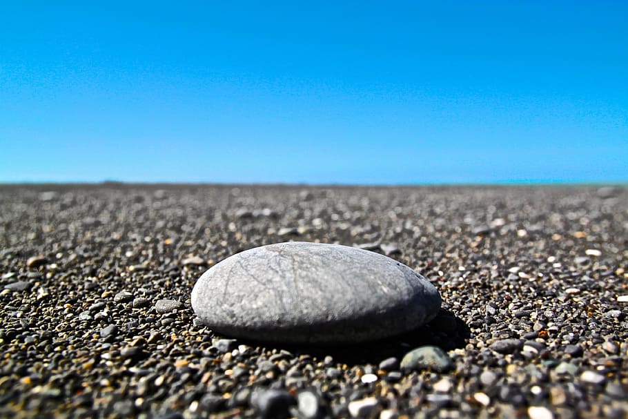 stone, rock, beach, sky, nature, outdoor, zen, landscape, pebble HD wallpaper