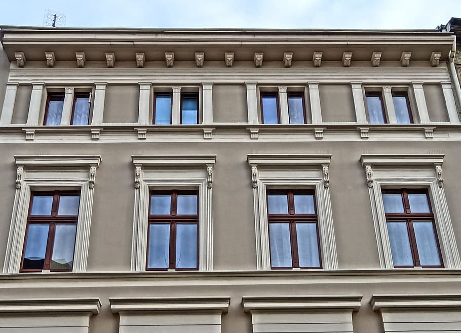 bydgoszcz, windows, facade, building, architecture, exterior HD wallpaper