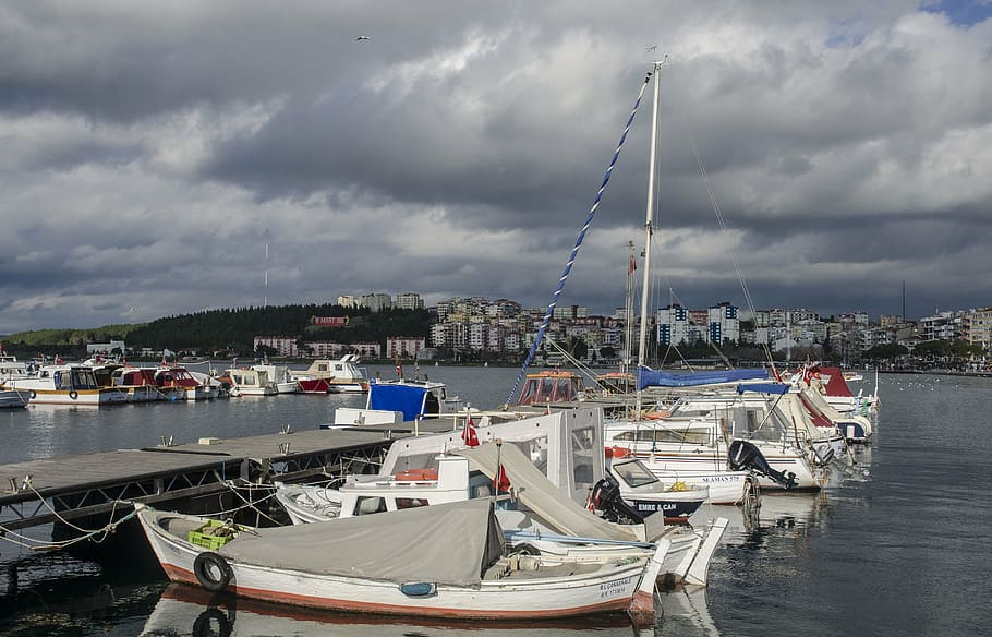 troy, sea, ship, berth, harbor, nautical Vessel, water, transportation HD wallpaper