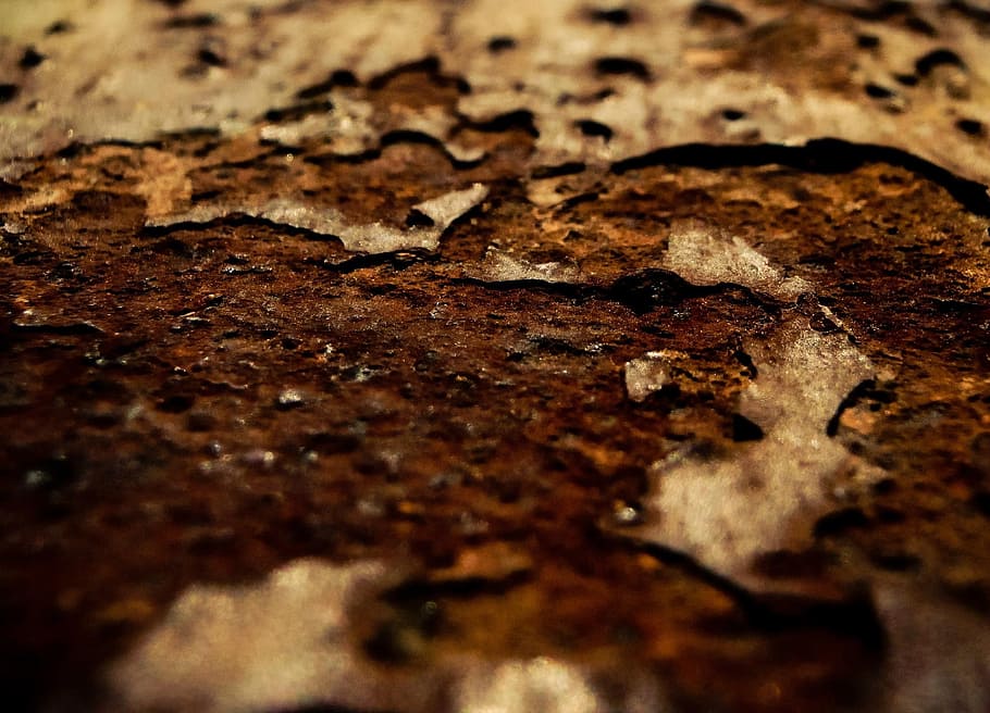 Metal, Rust, Texture, Surface, Old, rusty, iron, building, factory HD wallpaper