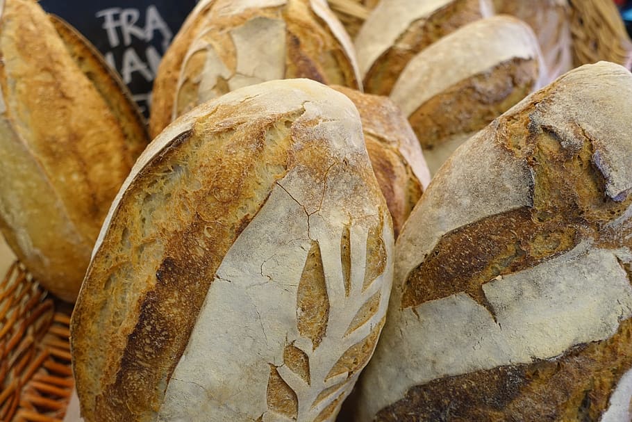 bread, homemade bread, bakery, breakfast, brunch, lunch, food and drink HD wallpaper