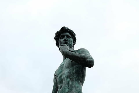 david, michelangelo, sculpture, statue, low angle view, no people HD wallpaper