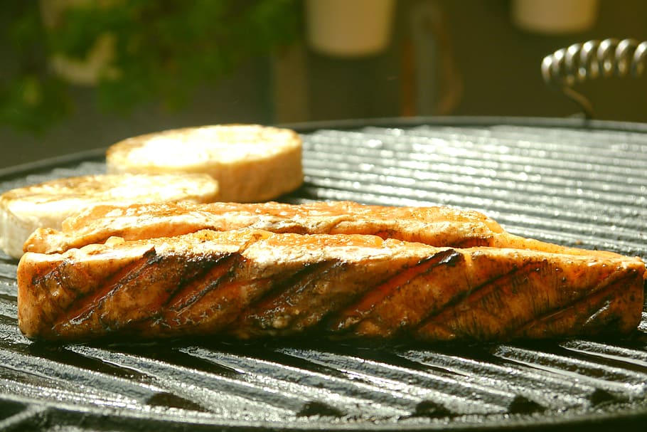 bread, dinner, meal, hot, barbecue, beef, close -up, cooking HD wallpaper