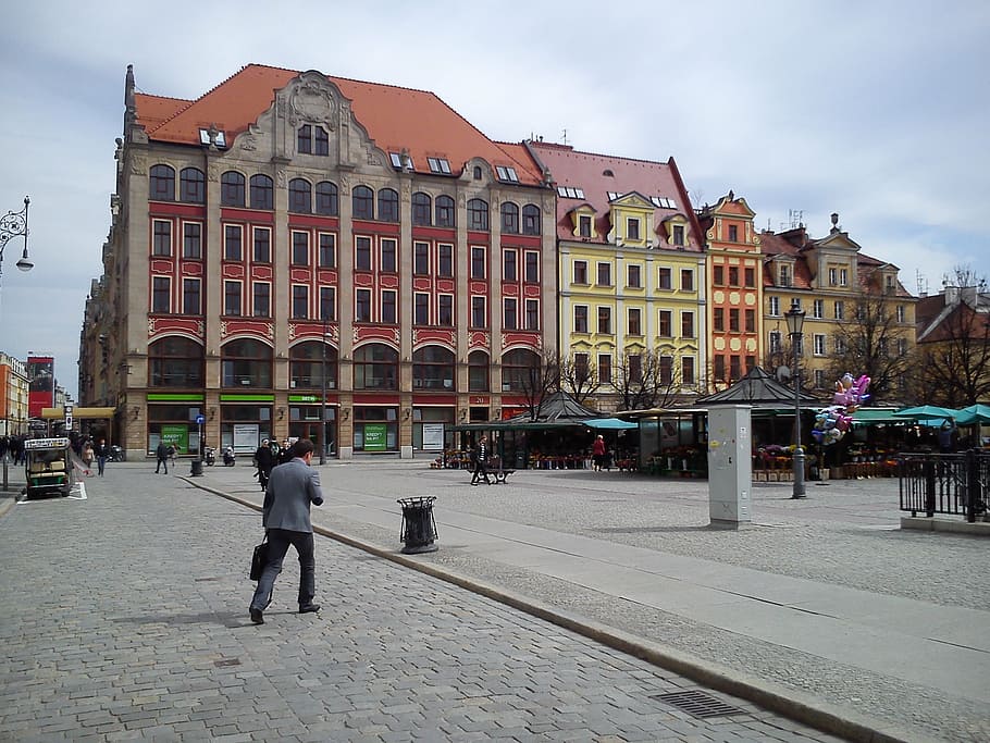 wrocław, the market, little, architecture, the old town, townhouses, HD wallpaper