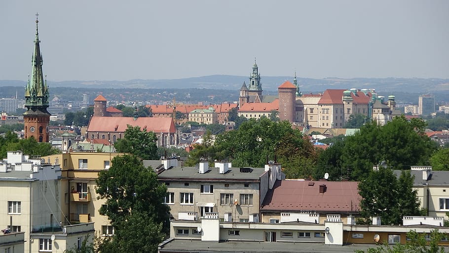 kraków, poland, the old town, architecture, wawel, building exterior, HD wallpaper