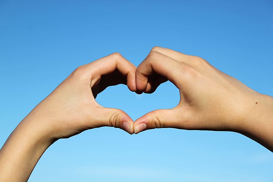 Stock Images love image heart hands 5k Stock Images 15269