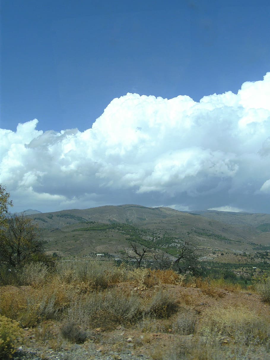 hill, sky, clouds, selva marine, enormous, mountains, landscape HD wallpaper