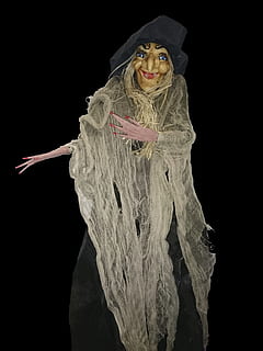 epiphany, witch, horror, black background, studio shot, indoors HD wallpaper