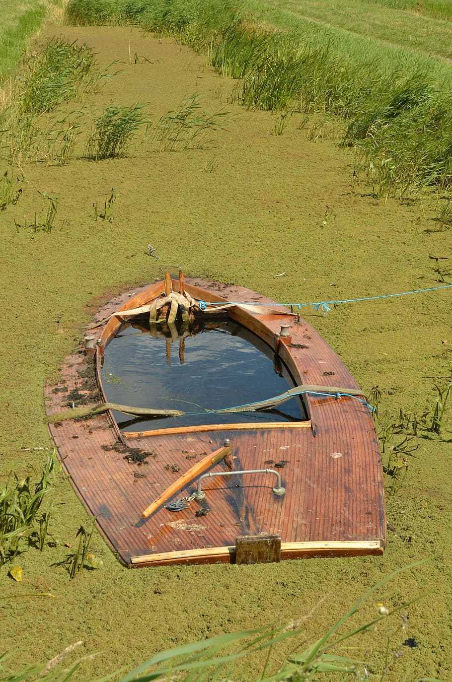 boat, ship, sunk, shipwreck, ship wreck, leak, water, kroos HD wallpaper