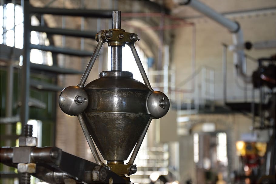 tilt-shift lens photography of metal tool, steam, machine, engine HD wallpaper