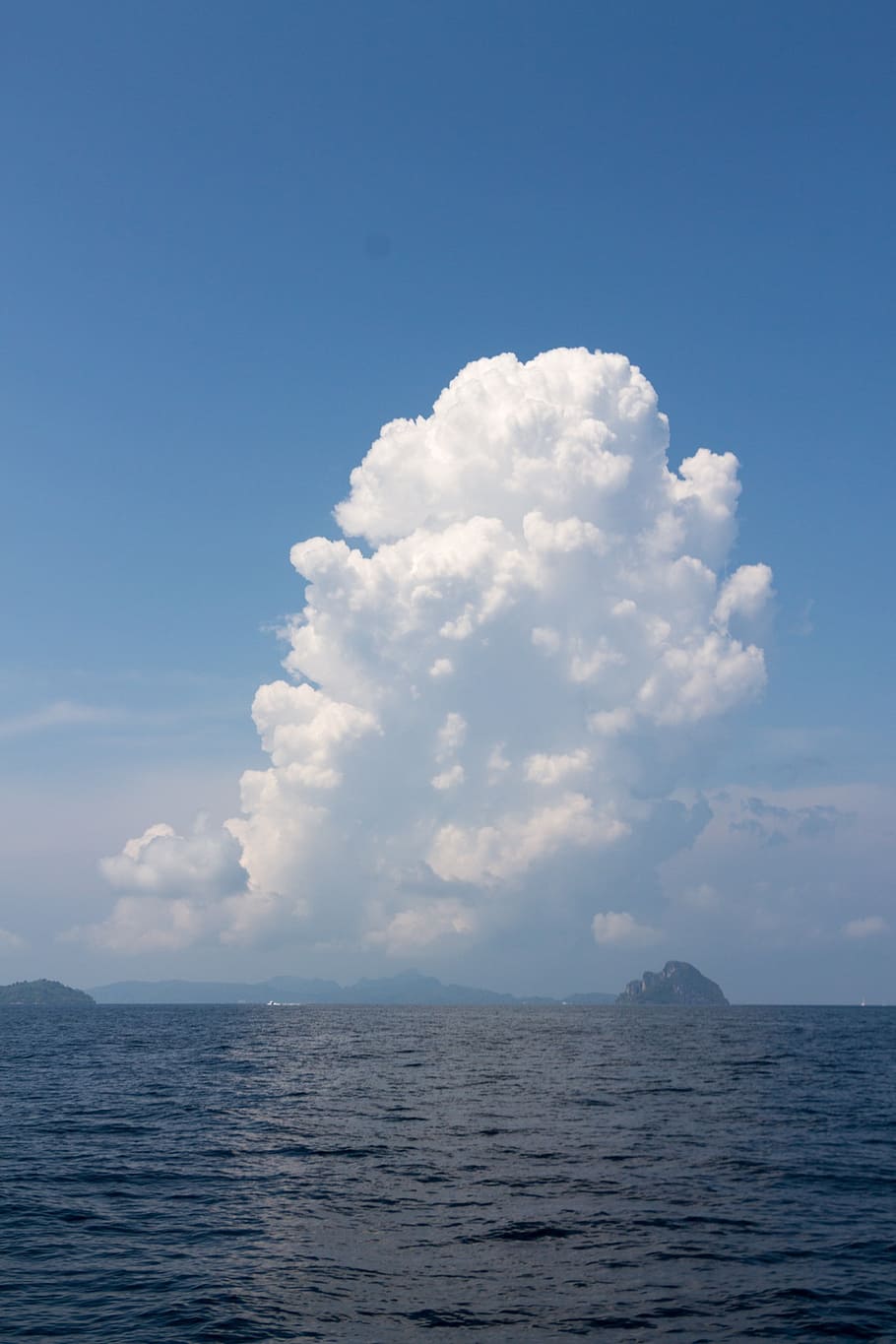 cloud, sea, summer, sky, blue, vacation, sun, holiday, travel HD wallpaper
