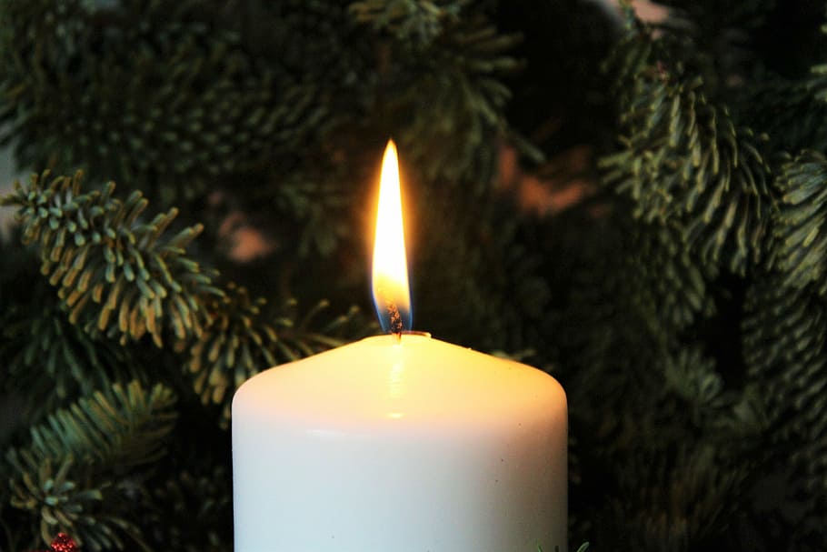 closeup photo of lit candle, wick, light, wax, wax candle, candlelight HD wallpaper