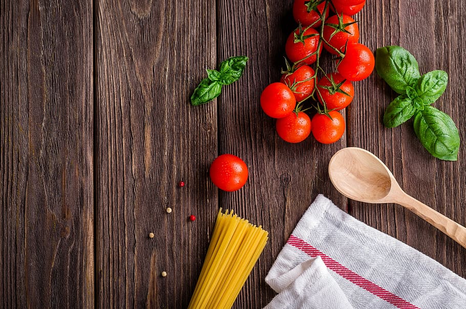 tomato and ladle photo, background, frame, food, kitchen, cook