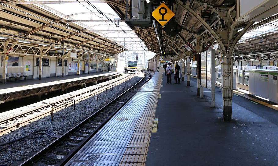 train, station, stop, waiting, open, traffic, railway, rail transportation HD wallpaper