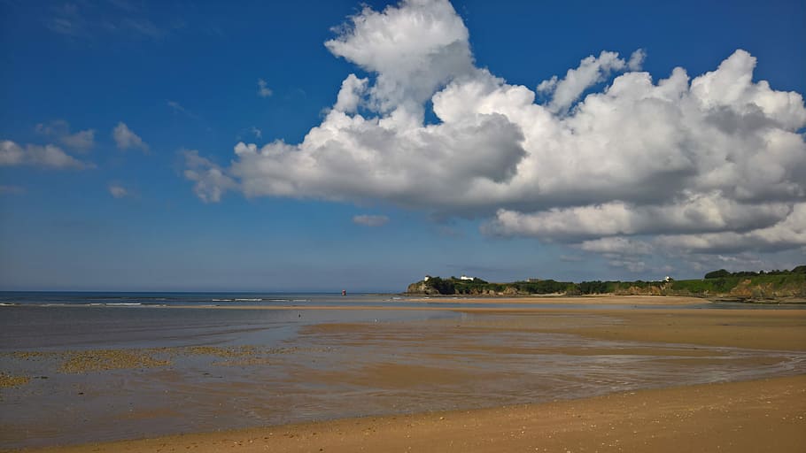 Beach, Brittany, Sea, Ocean, side, atlantic ocean, landscape HD wallpaper