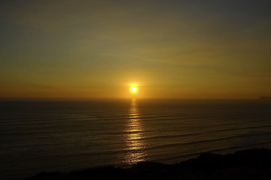 Pacific, Ocean, Sunset, Relax, Sea, Sky, clouds, outdoors, scenic HD wallpaper