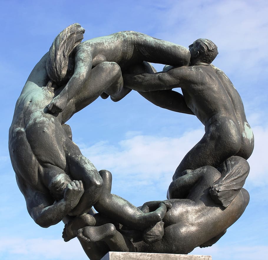 Wheel, Human, Architecture, art, sculpture, statue, woman, child HD wallpaper