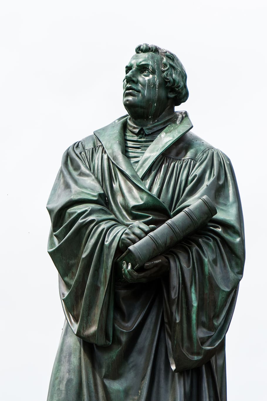 martin luther, reformation, protestant, monument, church, statue, HD wallpaper