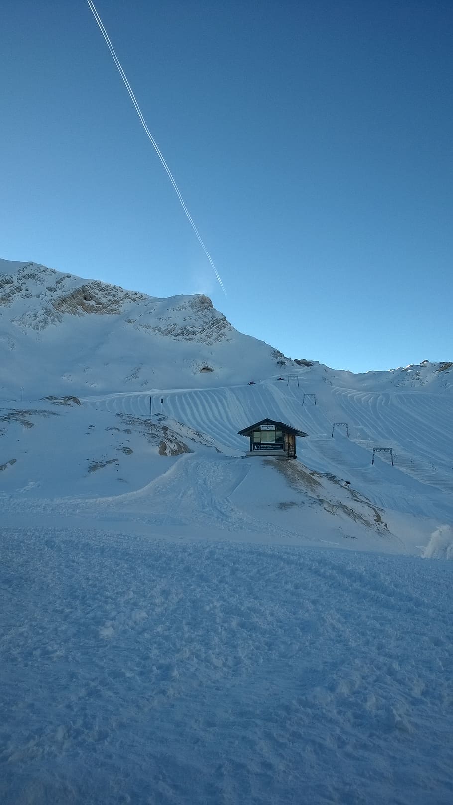 zugspitze, schneefernerhaus, winter, cold temperature, sky HD wallpaper
